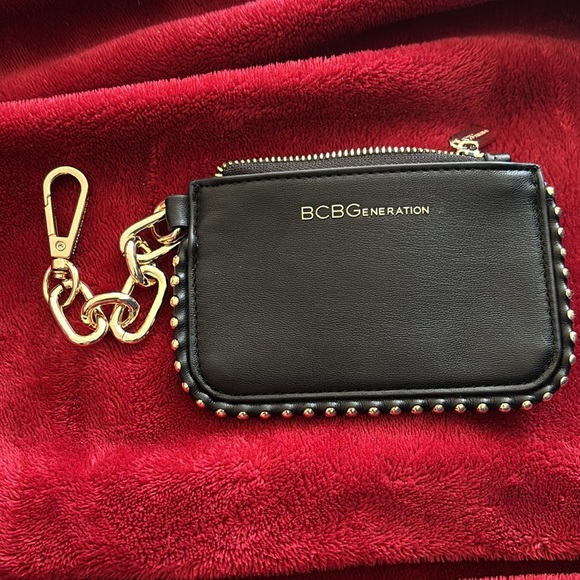 BCBGeneration Black Studded Keychain Wallet - Picture 10 of 11